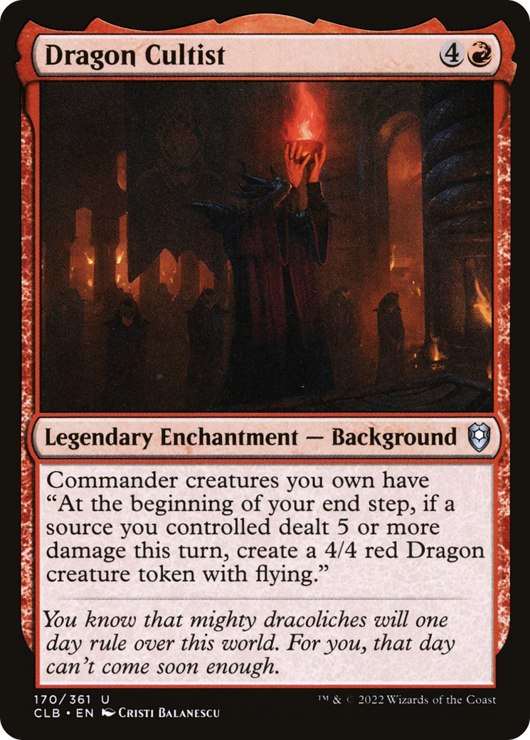 Dragon Cultist (CLB-170) [Commander Legends: Battle for Baldur's Gate] Foil