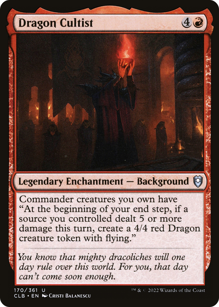 Dragon Cultist (CLB-170) [Commander Legends: Battle for Baldur's Gate]