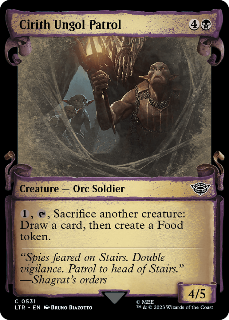 Cirith Ungol Patrol (Showcase Scrolls) (LTR-531) [The Lord of the Rings: Tales of Middle-earth]