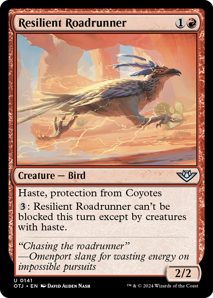 Resilient Roadrunner (OTJ-141) [Outlaws of Thunder Junction] Foil
