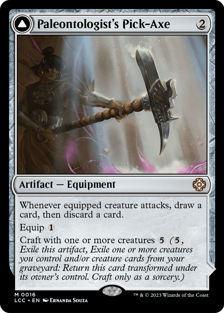 Paleontologist's Pick-Axe (LCC-016) [The Lost Caverns of Ixalan Commander]