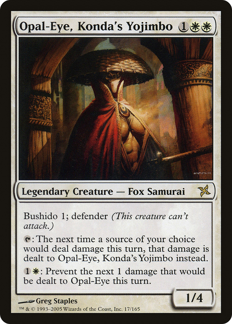 Opal-Eye, Konda's Yojimbo (BOK-017) [Betrayers of Kamigawa]