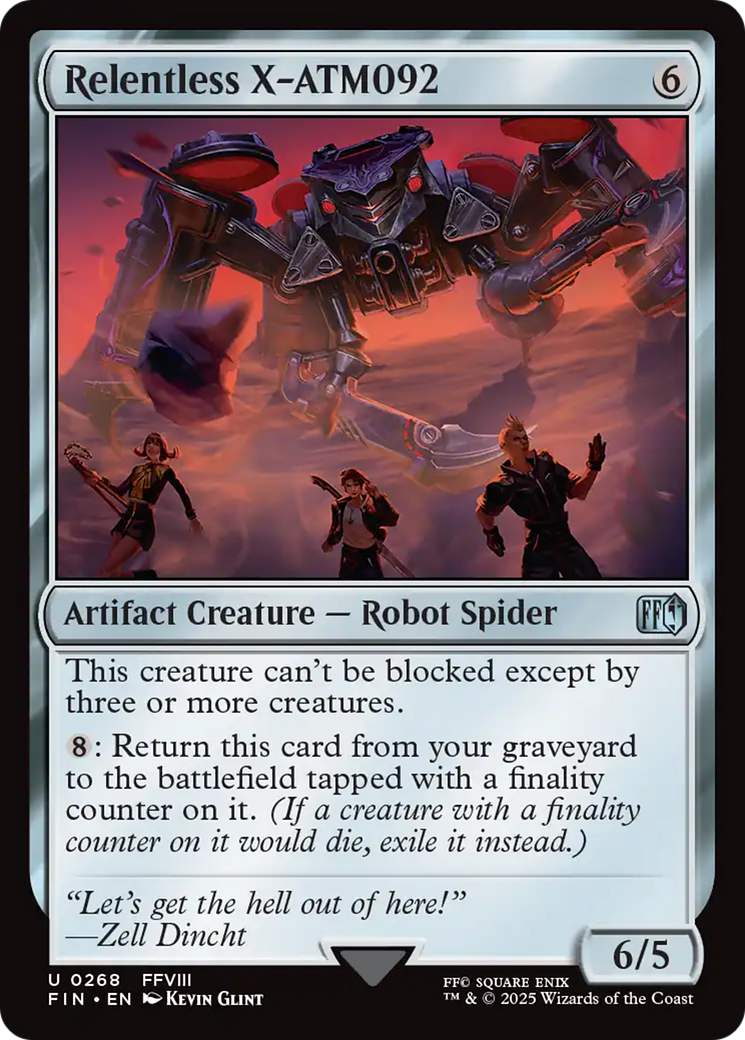 Relentless X-ATM092 (FIN-268) [FINAL FANTASY] Foil