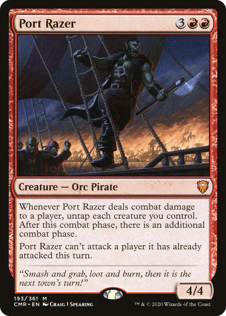 Port Razer (CMR-193) [Commander Legends] Foil
