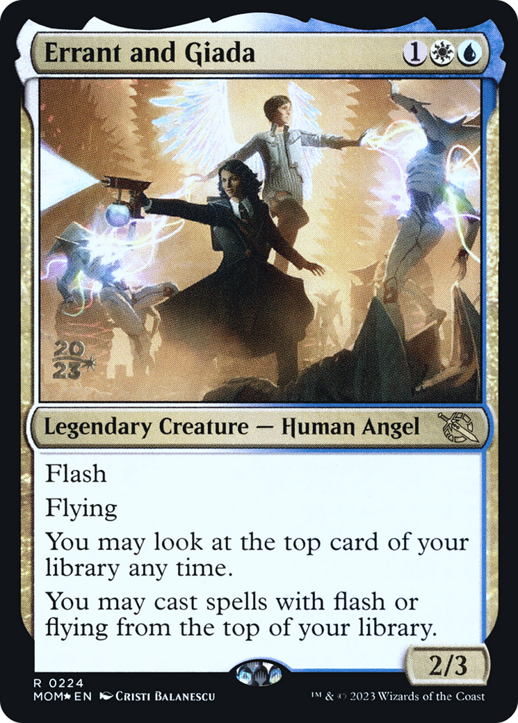 Errant and Giada (PRE-224) [March of the Machine Promos] Foil