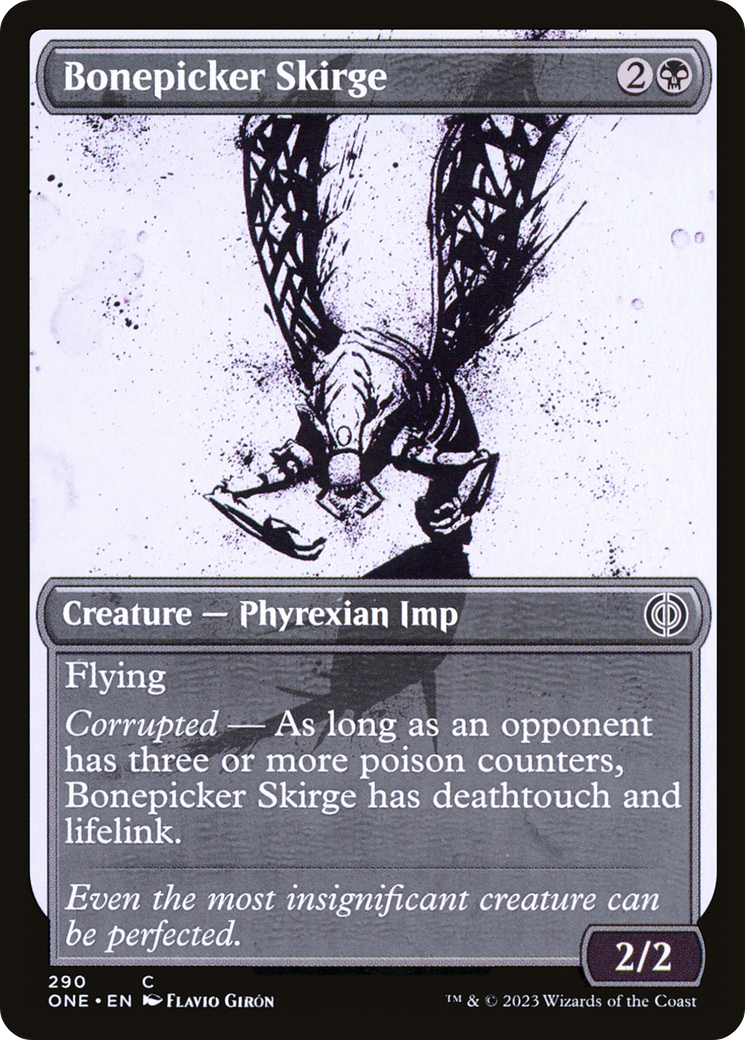 Bonepicker Skirge (Showcase) (ONE-290) [Phyrexia: All Will Be One] Foil