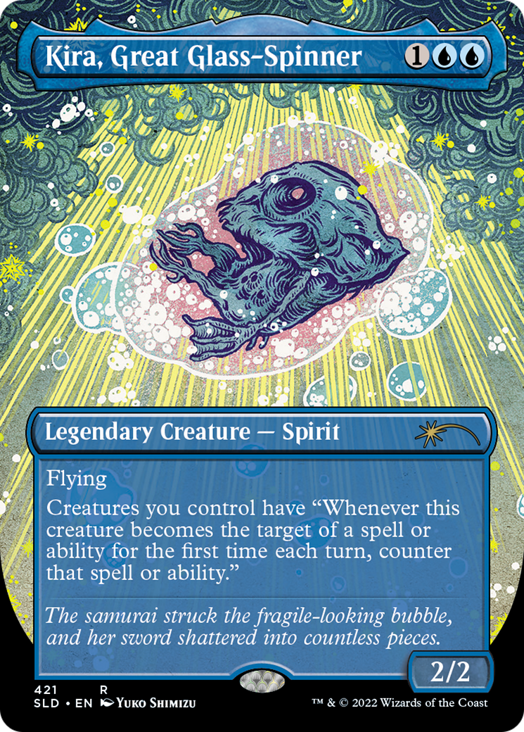 Kira, Great Glass-Spinner (SLD-421) [Secret Lair Drop] (Borderless)