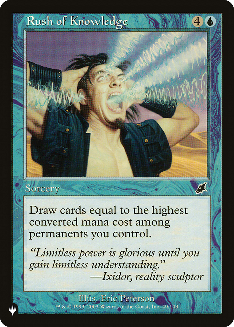 Rush of Knowledge (LIST-SCG-49) [The List]