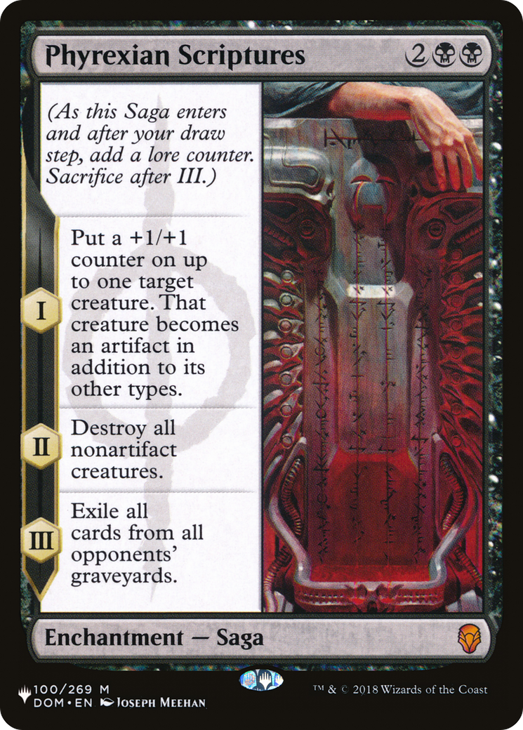 Phyrexian Scriptures (LIST-DOM-100) [The List]