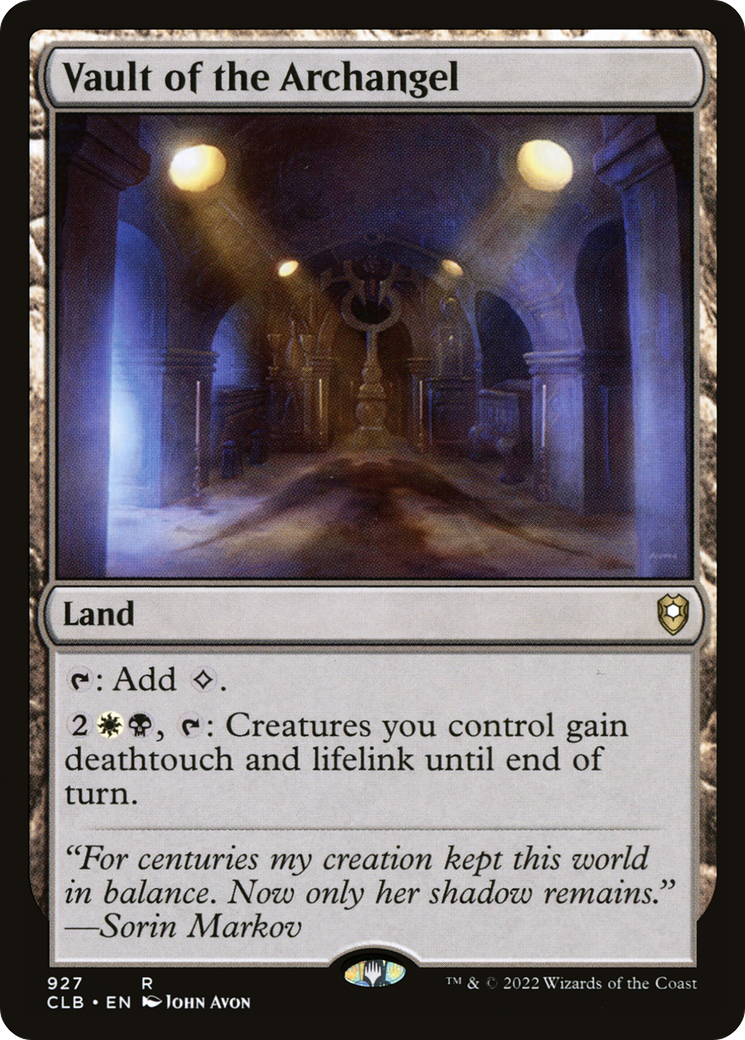 Vault of the Archangel (CLB-927) [Commander Legends: Battle for Baldur's Gate]