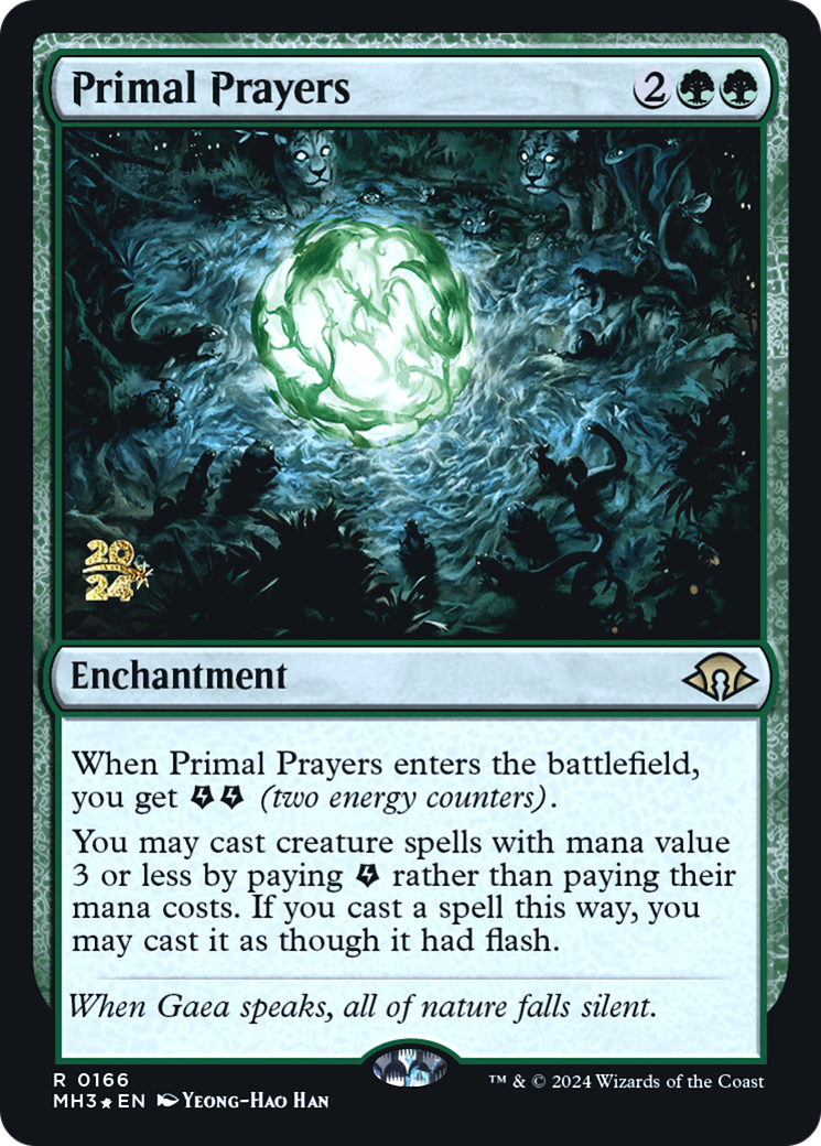 Primal Prayers (PRE-166S) [Modern Horizons 3 Promos] Foil