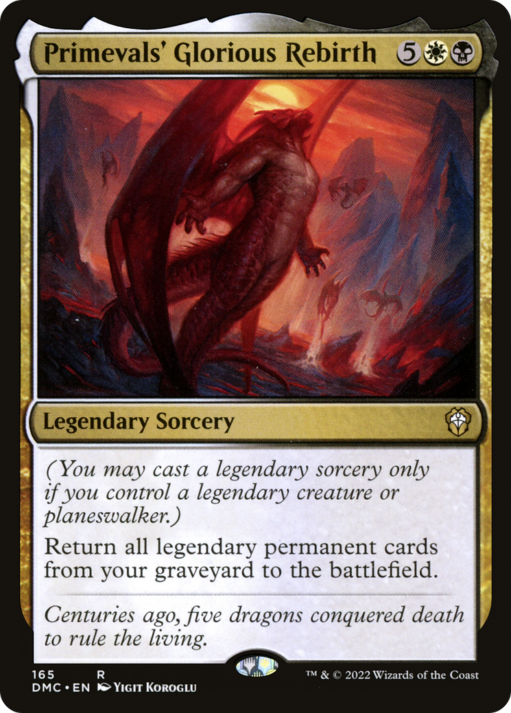 Primevals' Glorious Rebirth (DMC-165) [Dominaria United Commander]