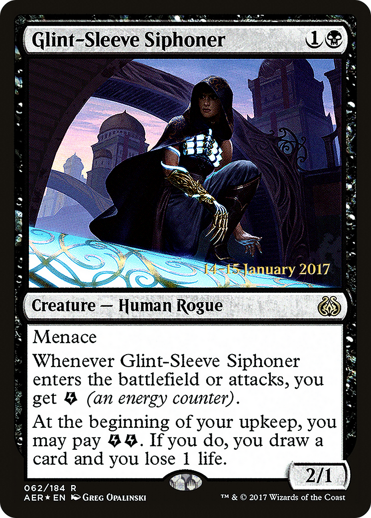 Glint-Sleeve Siphoner (PRE-62S) [Aether Revolt Promos] Foil