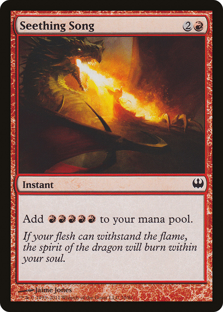 Seething Song (DDG-070) [Duel Decks: Knights vs. Dragons]