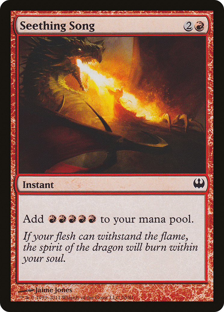 Seething Song (DDG-070) [Duel Decks: Knights vs. Dragons]