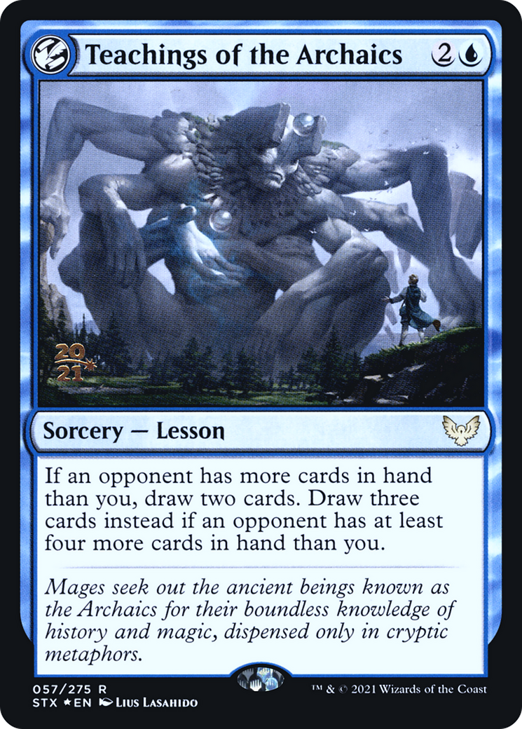 Teachings of the Archaics (PRE-57S) [Strixhaven: School of Mages Promos] Foil