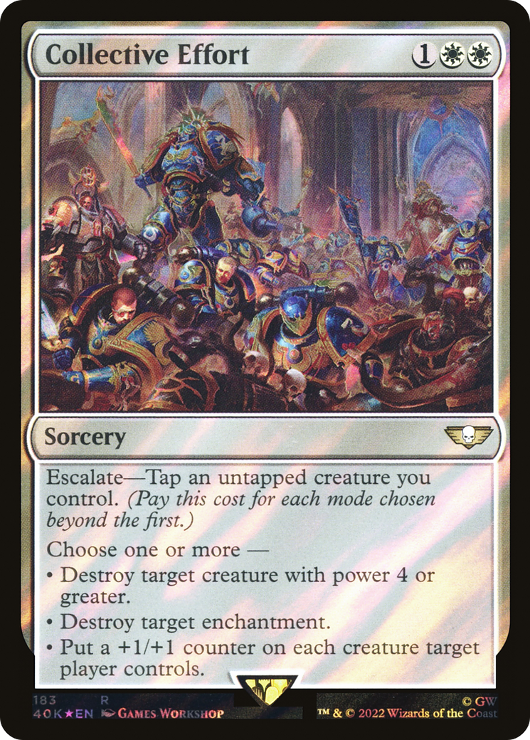 Collective Effort (40K-183★) [Warhammer 40,000 Commander] Foil