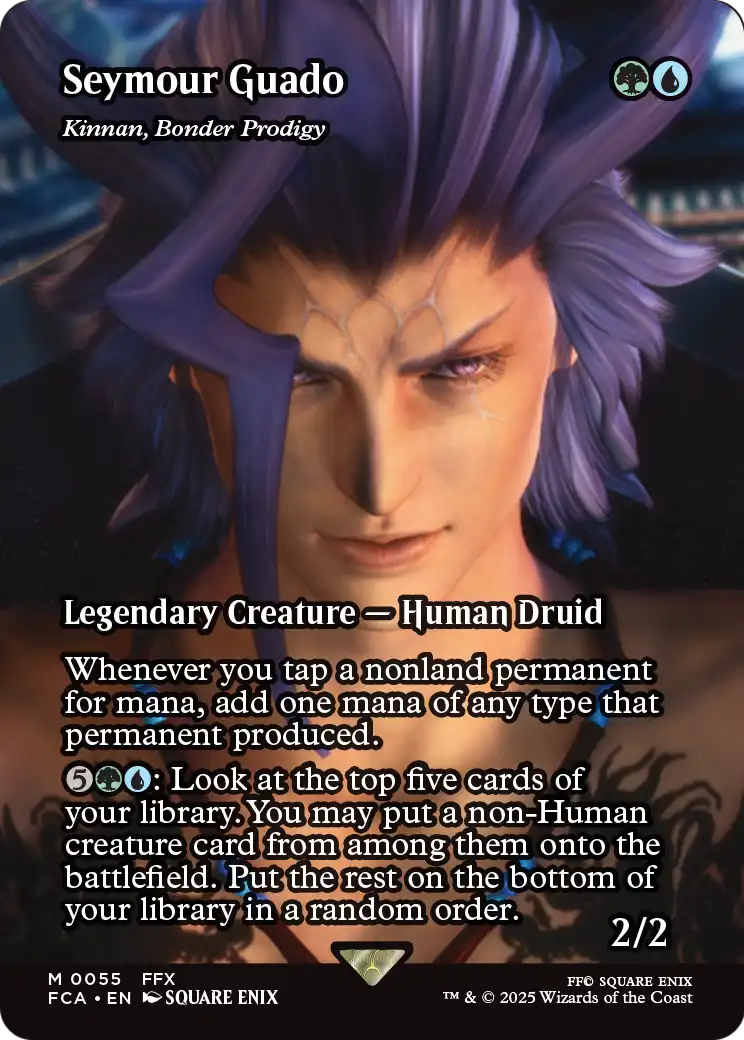 Seymour Guado - Kinnan, Bonder Prodigy (Showcase) (FCA-055) (Borderless) [FINAL FANTASY: Through the Ages] Foil