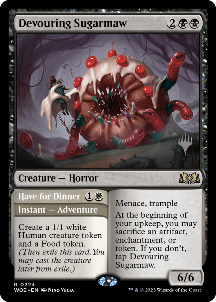 Devouring Sugarmaw // Have for Dinner (PPWOE-224P) [Wilds of Eldraine Promos] Foil