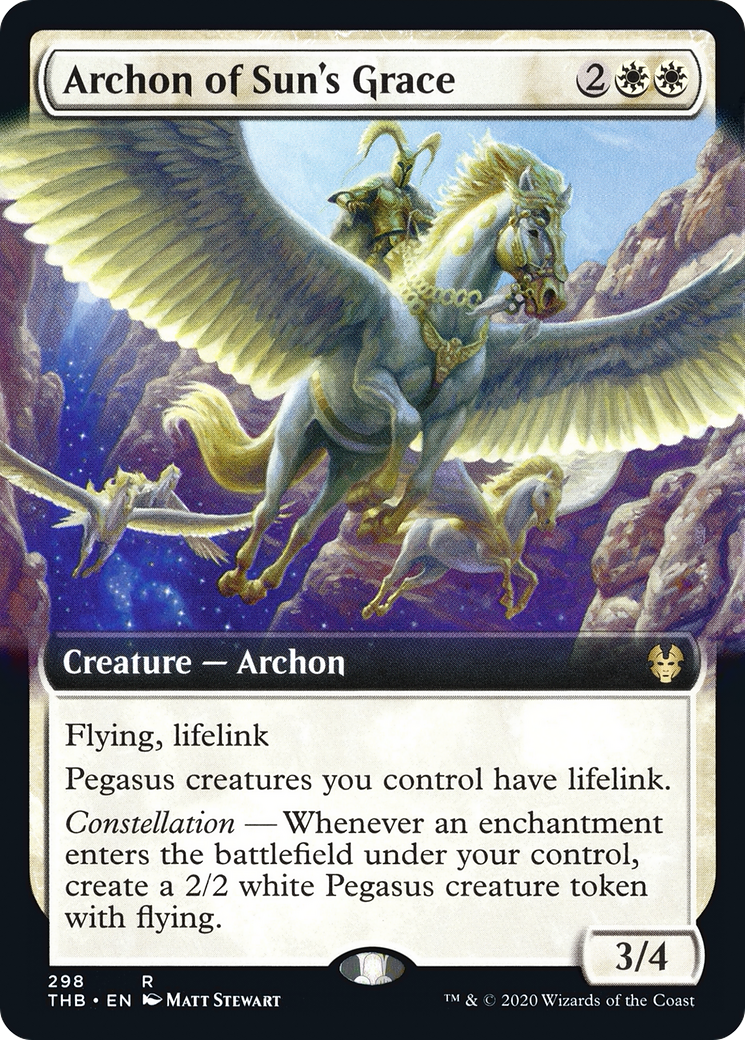 Archon of Sun's Grace (Extended Art) (THB-298) [Theros Beyond Death]
