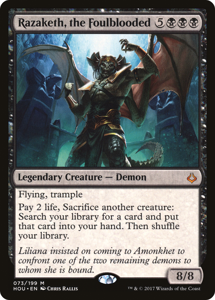 Razaketh, the Foulblooded (HOU-073) [Hour of Devastation]