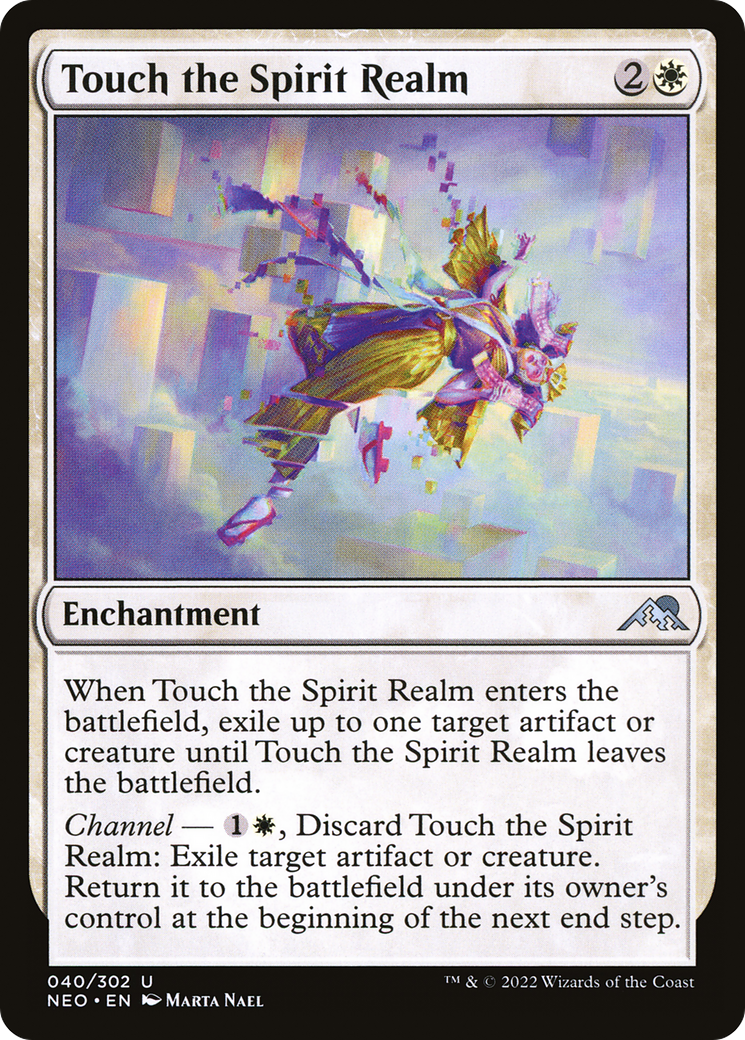 Touch the Spirit Realm (NEO-040) [Kamigawa: Neon Dynasty] Foil