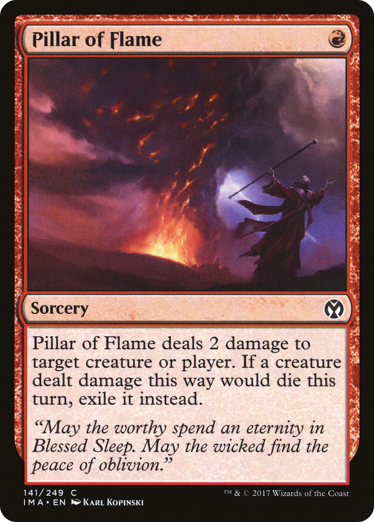 Pillar of Flame (IMA-141) [Iconic Masters] Foil
