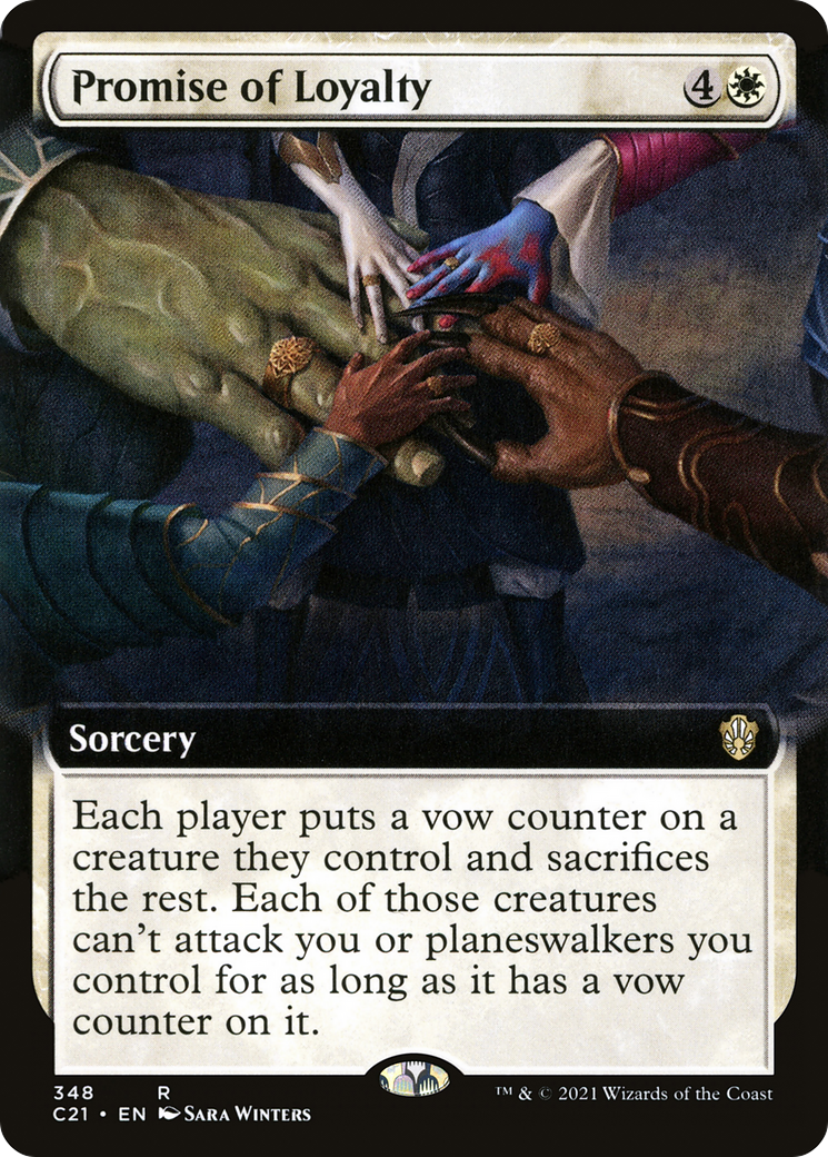 Promise of Loyalty (C21-348) [Commander 2021]: (Extended Art)