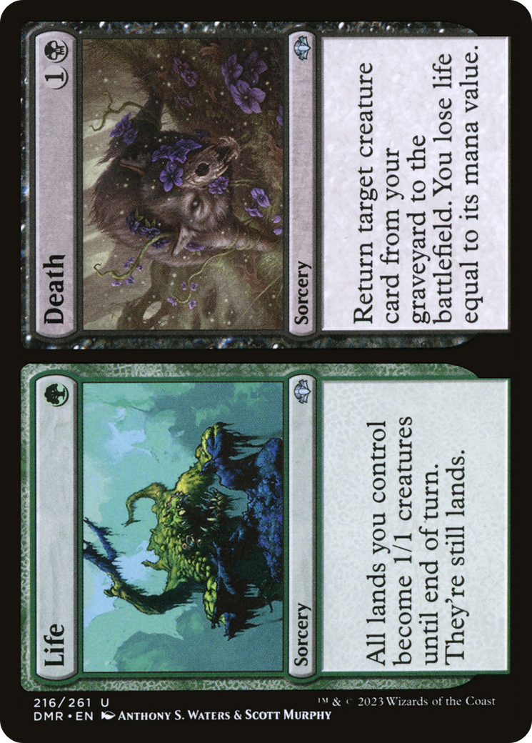 Life // Death (DMR-216) [Dominaria Remastered] Foil
