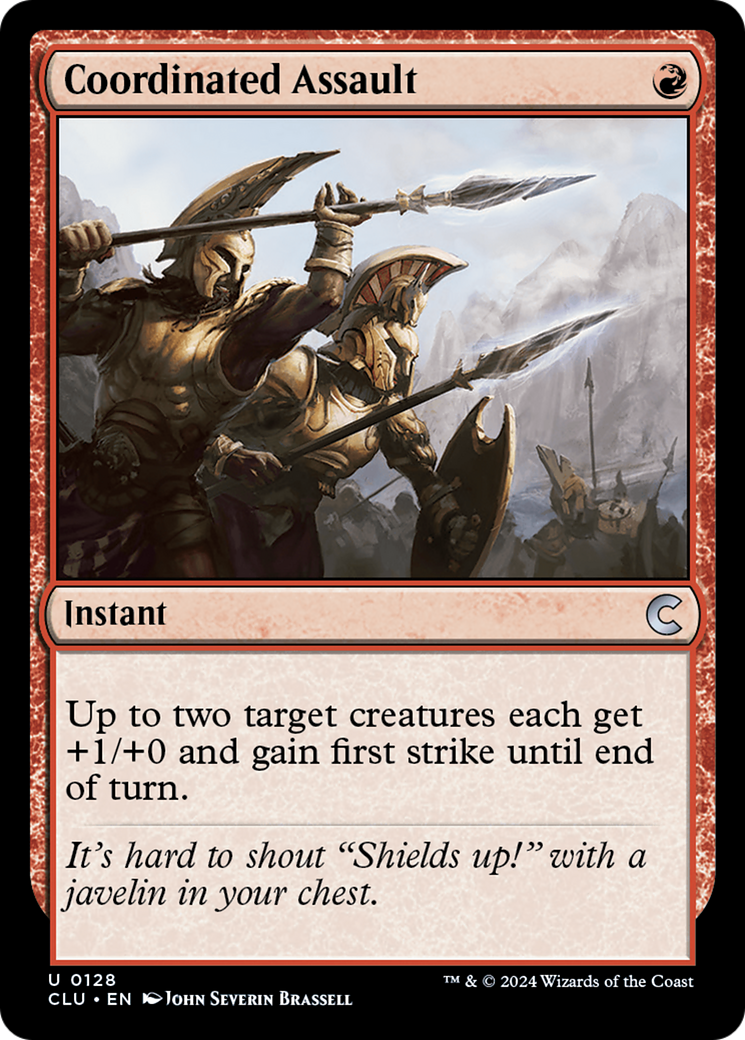 Coordinated Assault (CLU-128) [Ravnica: Clue Edition]
