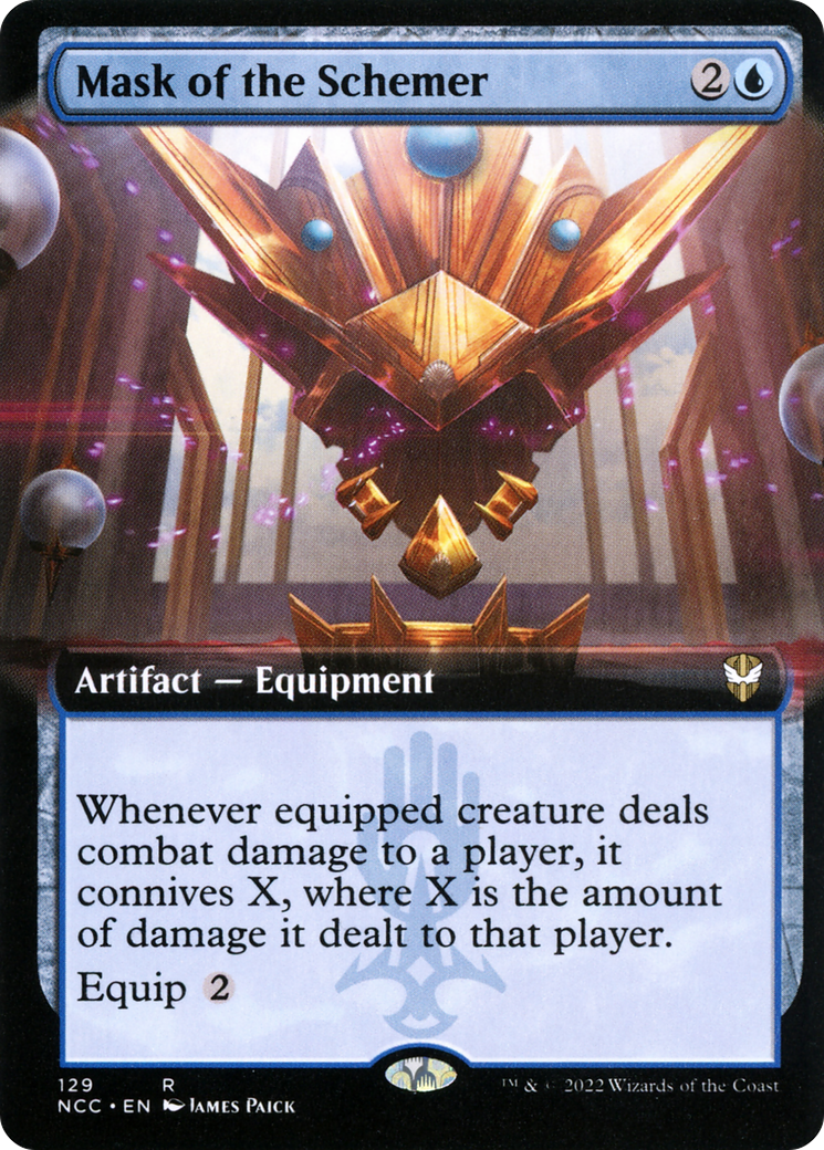 Mask of the Schemer (Extended Art) (NCC-129) [New Capenna Commander]
