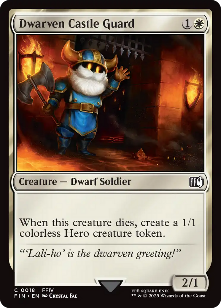Dwarven Castle Guard (FIN-018) [FINAL FANTASY] Foil