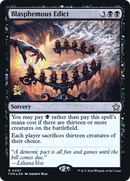 Blasphemous Edict (PRE-57S) [Foundations Promos] Foil