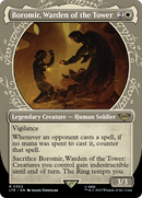 Boromir, Warden of the Tower (LTR-302) [The Lord of the Rings: Tales of Middle-earth]: (Showcase) (Borderless) Foil