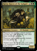 Savra, Queen of the Golgari (RVR-218) [Ravnica Remastered] Foil