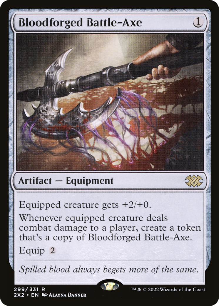 Bloodforged Battle-Axe (2X2-299) [Double Masters 2022]