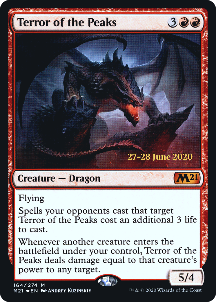 Terror of the Peaks (PRE-164S) [Core Set 2021 Promos] Foil