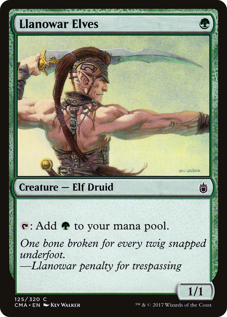 Llanowar Elves (CMA-125) [Commander Anthology]