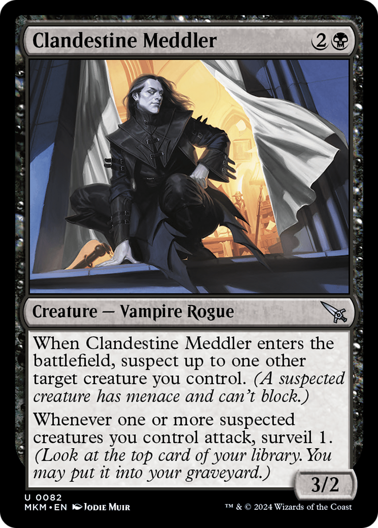 Clandestine Meddler (MKM-82†) [Murders at Karlov Manor] Foil