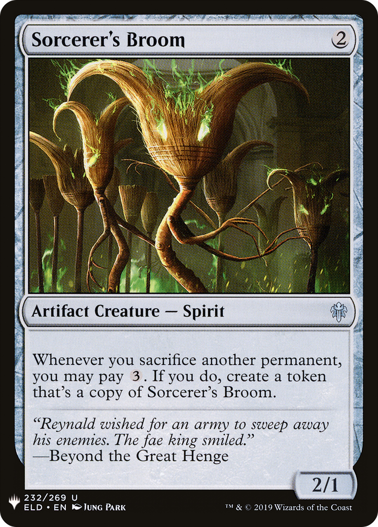 Sorcerer's Broom (LIST-ELD-232) [The List]