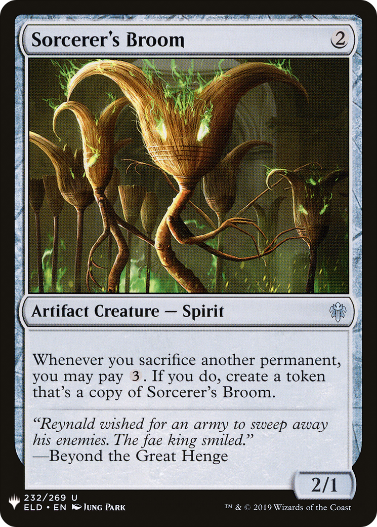 Sorcerer's Broom (LIST-ELD-232) [The List]