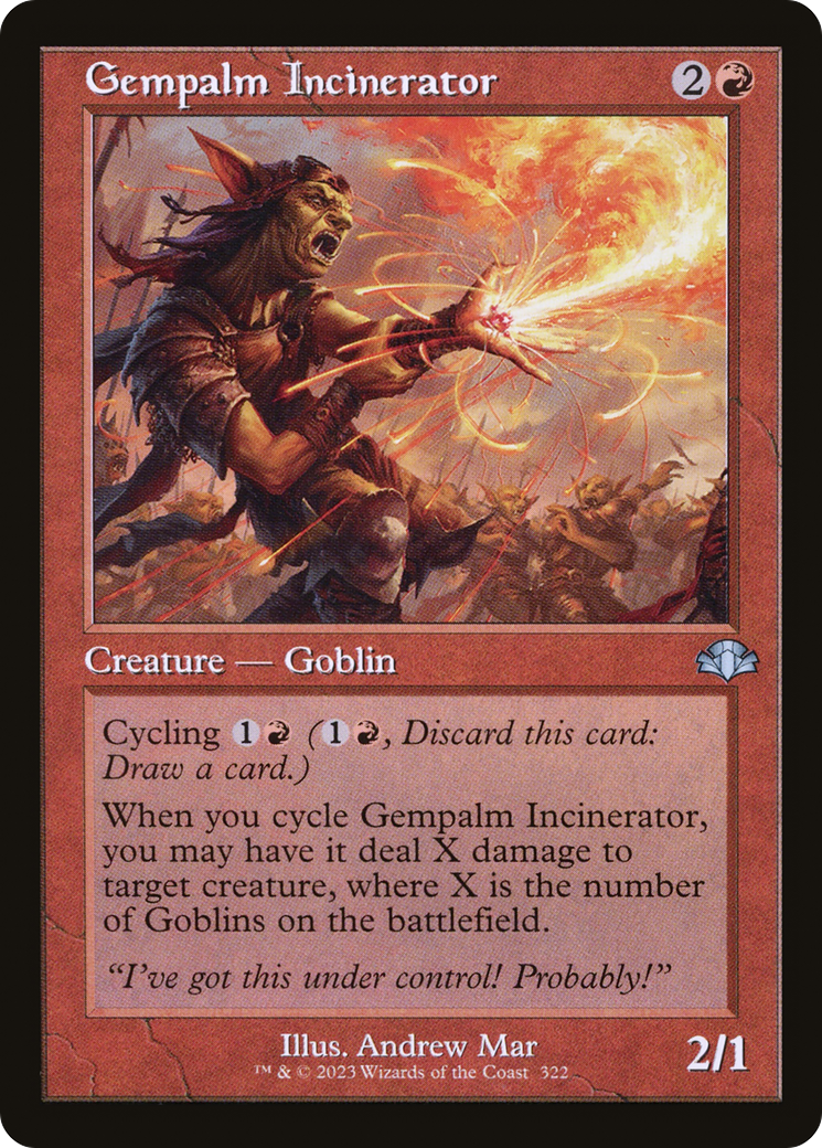 Gempalm Incinerator (DMR-322) [Dominaria Remastered] Foil