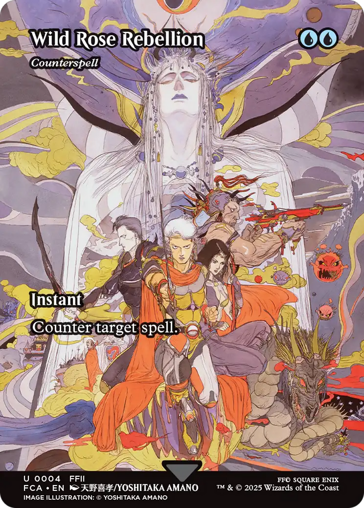 Wild Rose Rebellion - Counterspell (Showcase) (FCA-004) [FINAL FANTASY: Through the Ages] / Wild Rose Rebellion (Borderless) Foil