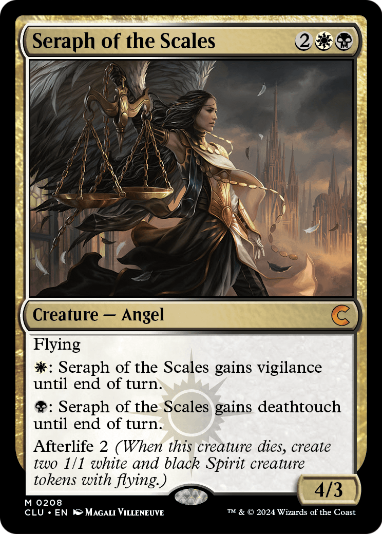 Seraph of the Scales (CLU-208) [Ravnica: Clue Edition]