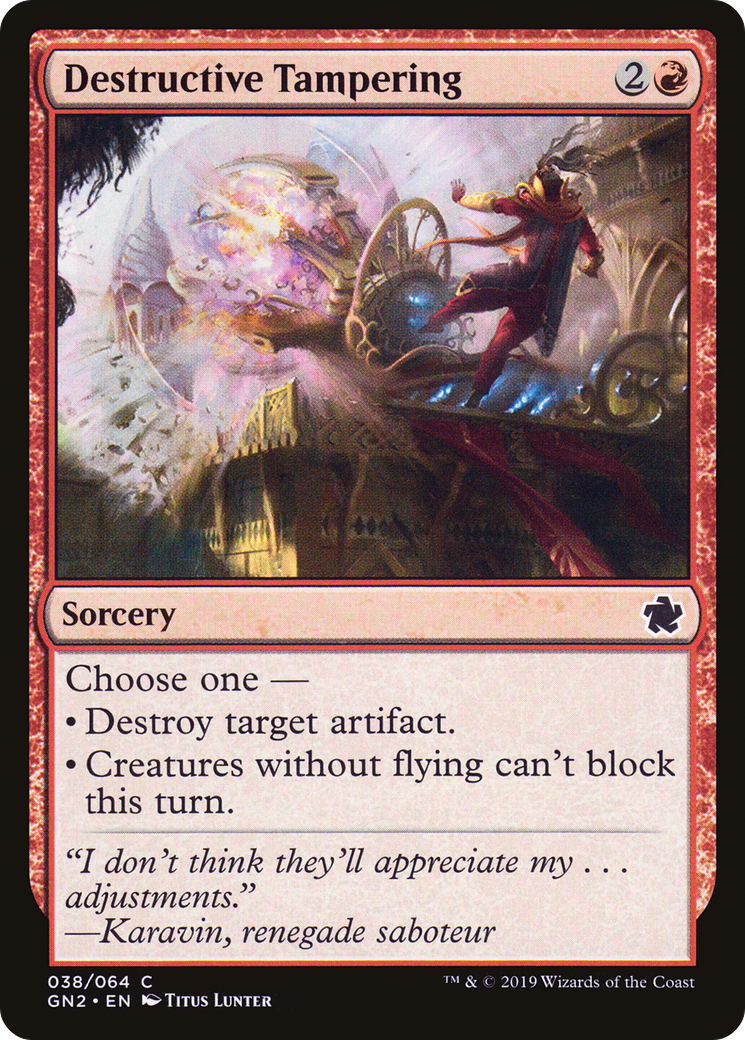 Destructive Tampering (GN2-038) [Game Night 2019]