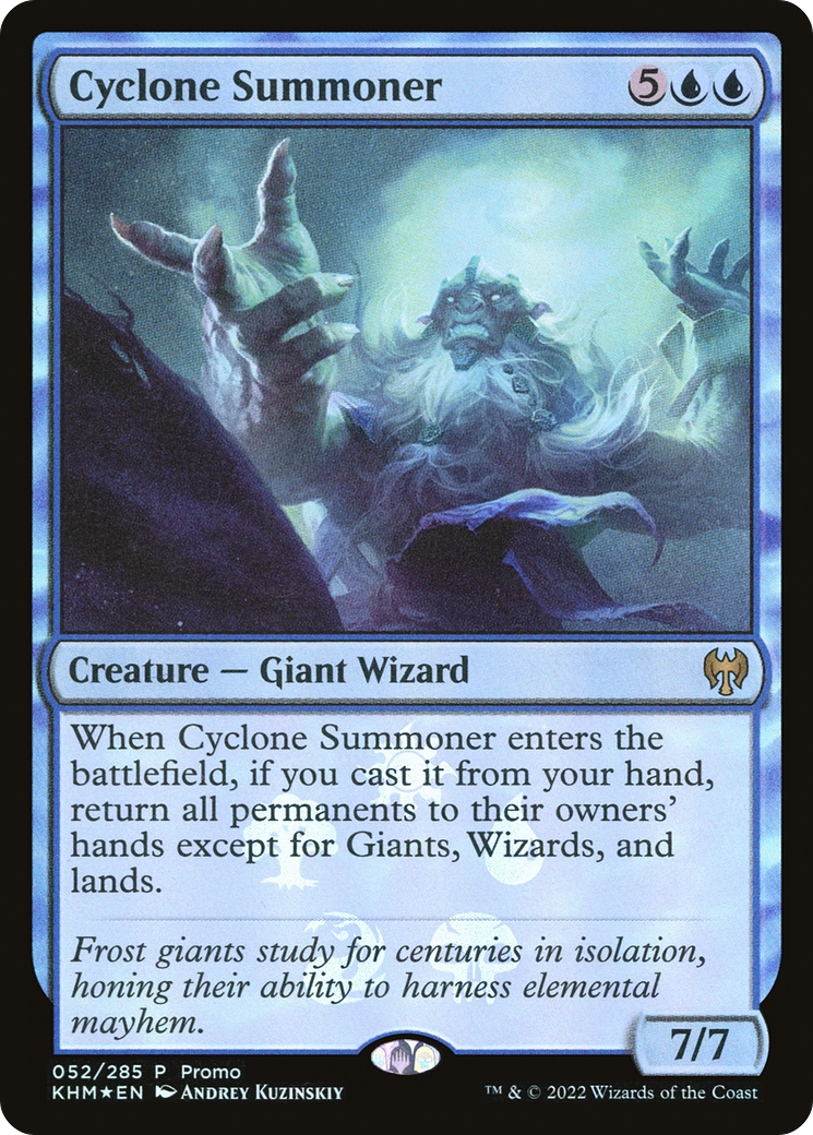Cyclone Summoner (MEDIA-52★) [Kaldheim Promos] Foil