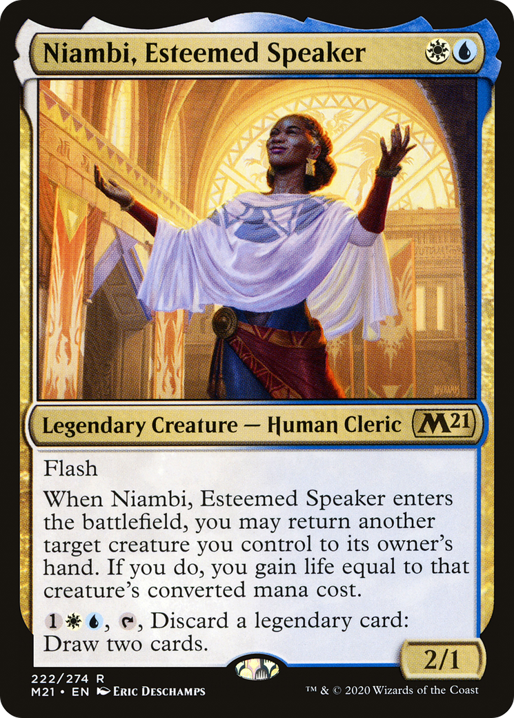 Niambi, Esteemed Speaker (M21-222) [Core Set 2021] Foil