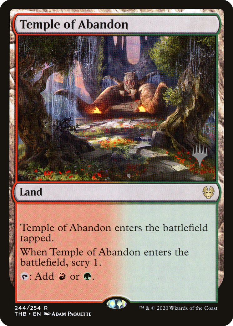 Temple of Abandon (PPTHB-244P) [Theros Beyond Death Promos]