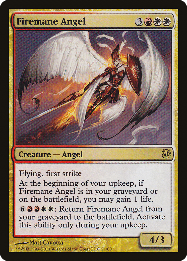 Firemane Angel (DDH-021) [Duel Decks: Ajani vs. Nicol Bolas]