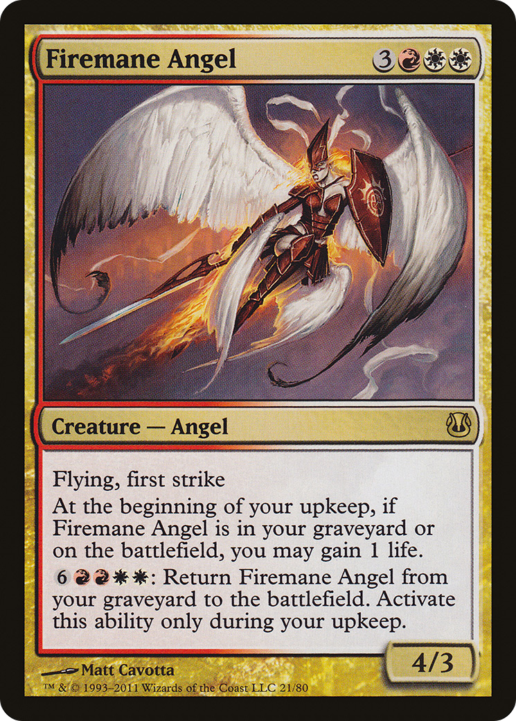 Firemane Angel (DDH-021) [Duel Decks: Ajani vs. Nicol Bolas]
